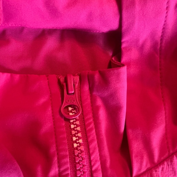 Alo Playmaker Women's Pink Summer Crush Hooded Jacket - Picture 12 of 12